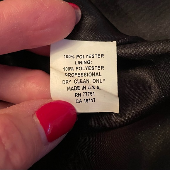 BETSEY JOHNSON “RARE” BLACK, DOUBLE BREASTED, LG SLEEVED EVENING JACKET- VINTAGE - Picture 8 of 8